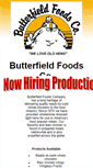 Mobile Screenshot of butterfieldfoods.com